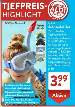 Aldi Süd CRANE Schnorchel-Set Angebot
