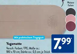 Aldi Süd Yogamatte Angebot