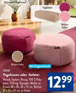 Aldi Süd CRANE Yogakissen oder -bolster Angebot