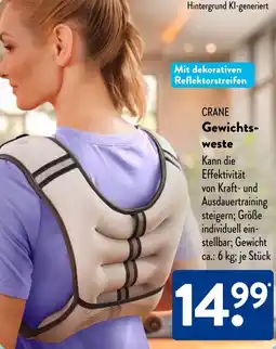 Aldi Süd CRANE Gewichtsweste Angebot