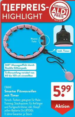 Aldi Süd CRANE Smarter Fitnessreifen mit Timer Angebot