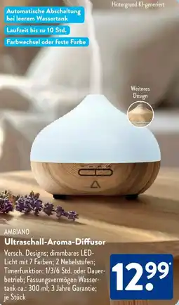 Aldi Süd AMBIANO Ultraschall-Aroma-Diffusor Angebot
