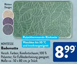 Aldi Süd NOVITESSE Badematte Angebot