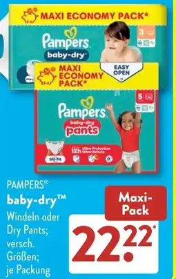 Aldi Süd PAMPERS baby-dry Angebot