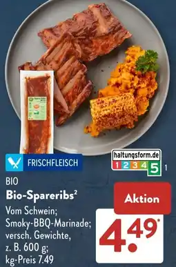 Aldi Süd Bio-Spareribs Angebot