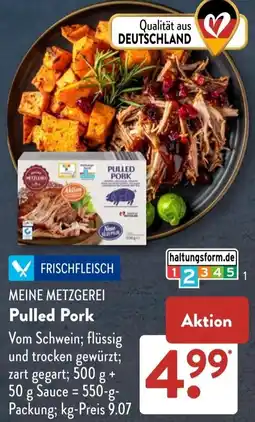 Aldi Süd MEINE METZGEREI Pulled Pork Angebot