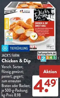 Aldi Süd JACK'S FARM Chicken & Dip Angebot