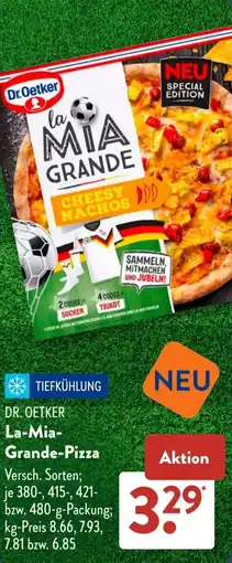 Aldi Süd DR. OETKER La-Mia Grande-Pizza Angebot