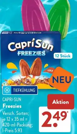 Aldi Süd CAPRI-SUN Freezies Angebot