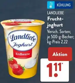 Aldi Süd LANDLIEBE Fruchtjoghurt Angebot