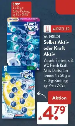 Aldi Süd WC FRISCH Selbst Aktiv oder Kraft Aktiv Angebot
