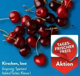 Aldi Süd Kirschen, lose Angebot