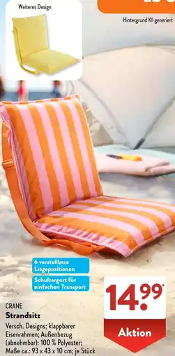 Aldi Süd CRANE Strandsitz Angebot