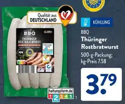 Aldi Süd BBQ Thüringer Rostbratwurst Angebot