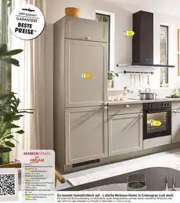 Zurbrüggen L-Küche Welnova Home in Cremegrau Lack matt Angebot