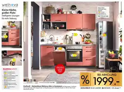 Zurbrüggen Kraftvoll - Küchenblock Welnova Win in Karminrot Angebot