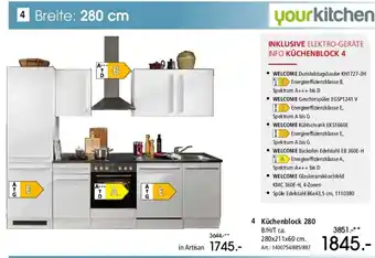Zurbrüggen Küchenblock 280 Angebot