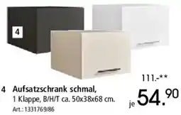 Zurbrüggen Aufsatzschrank schmal Angebot