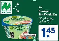 Aldi Süd Körniger Bio-Frischkäse Angebot