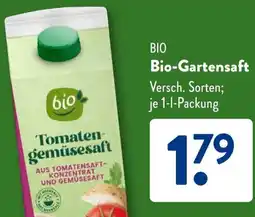 Aldi Süd Bio-Gartensaft Angebot