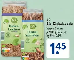 Aldi Süd Bio-Dinkelnudeln Angebot