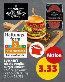 PENNY BUTCHER'S Frische Paprika Burger Patties Angebot
