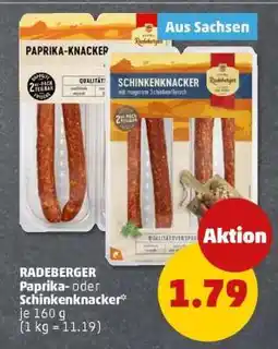 PENNY RADEBERGER Paprika- oder Schinkenknacker Angebot