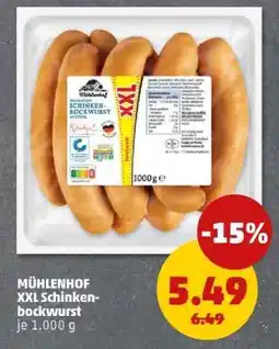 PENNY MÜHLENHOF XXL Schinkenbockwurst Angebot