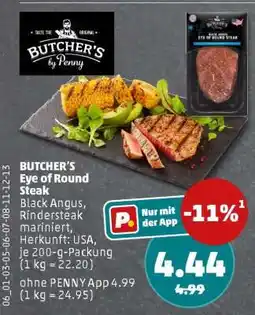 PENNY BUTCHER'S Eye of Round Steak Angebot