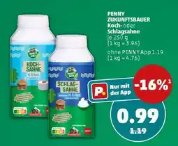 PENNY PENNY ZUKUNFTSBAUER Koch- oder Schlagsahne Angebot