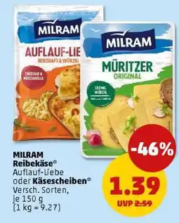 PENNY MILRAM Reibekäse Angebot