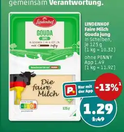 PENNY LINDENHOF Faire Milch Gouda jung Angebot