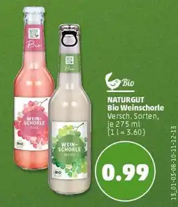 PENNY NATURGUT Bio Weinschorle Angebot