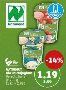 PENNY NATURGUT Bio Fruchtjoghurt Angebot