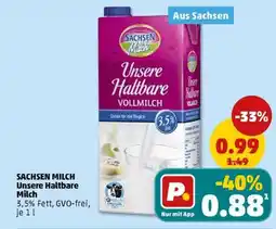 PENNY SACHSEN MILCH Unsere Haltbare Milch Angebot