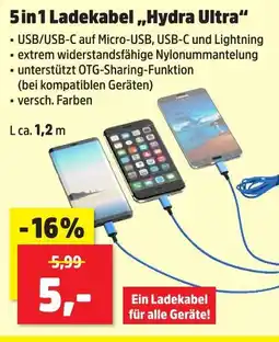 Thomas Philipps 5 in 1 ladekabel hydra ultra Angebot