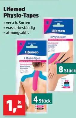 Thomas Philipps Lifemed physio-tapes 4 stück oder 8 stück Angebot