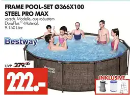 Wreesmann Bestway frame pool-set ø366x100 steel pro max Angebot