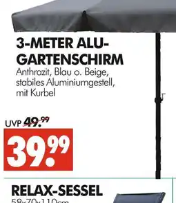 Wreesmann 3-meter alu-gartenschirm Angebot