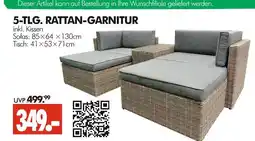Wreesmann 5-tlg. rattan-garnitur Angebot