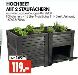 Wreesmann Hochbeet mit 2 staufächern Angebot