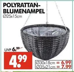 Wreesmann Polyrattan-blumenampel Angebot