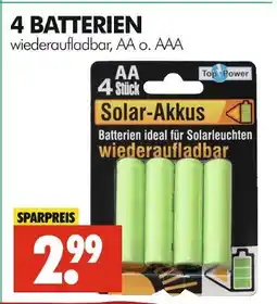 Wreesmann Top power solar-akkus Angebot