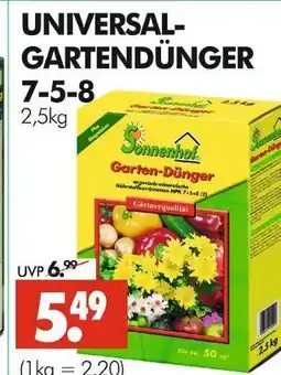 Wreesmann Sonnenhof universal-gartendünger 7-5-8 Angebot