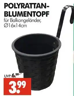 Wreesmann Polyrattan-blumentopf Angebot