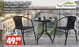 Wreesmann Top garten 3 tlg. bistro-set Angebot