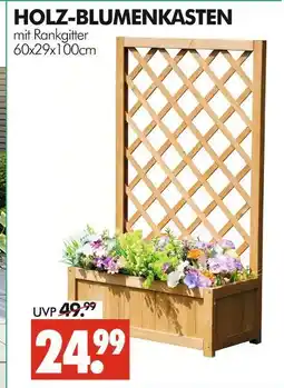 Wreesmann Holz-blumenkasten mit rankgitter Angebot