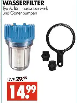 Wreesmann Wasserfilter typ a Angebot