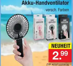 Zimmermann Akku-handventilator Angebot