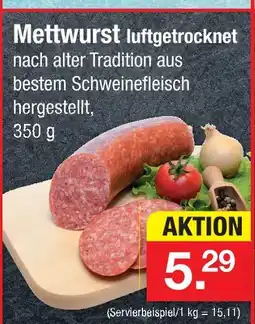 Zimmermann Mettwurst luftgetrocknet Angebot
